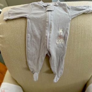 Kissy Kissy newborn Sophie the Giraffe onesie.